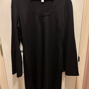 Boston Proper Sz XL Elegant Black Rayon Blend Dress